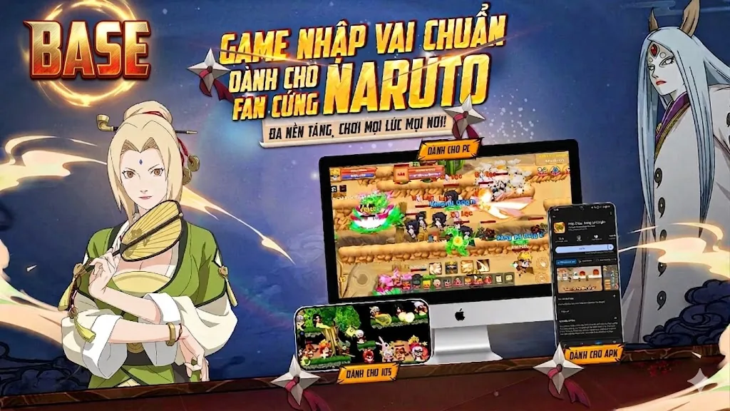 Làng Lá Base – thế giới Ninja trên máy tính và điện thoại
